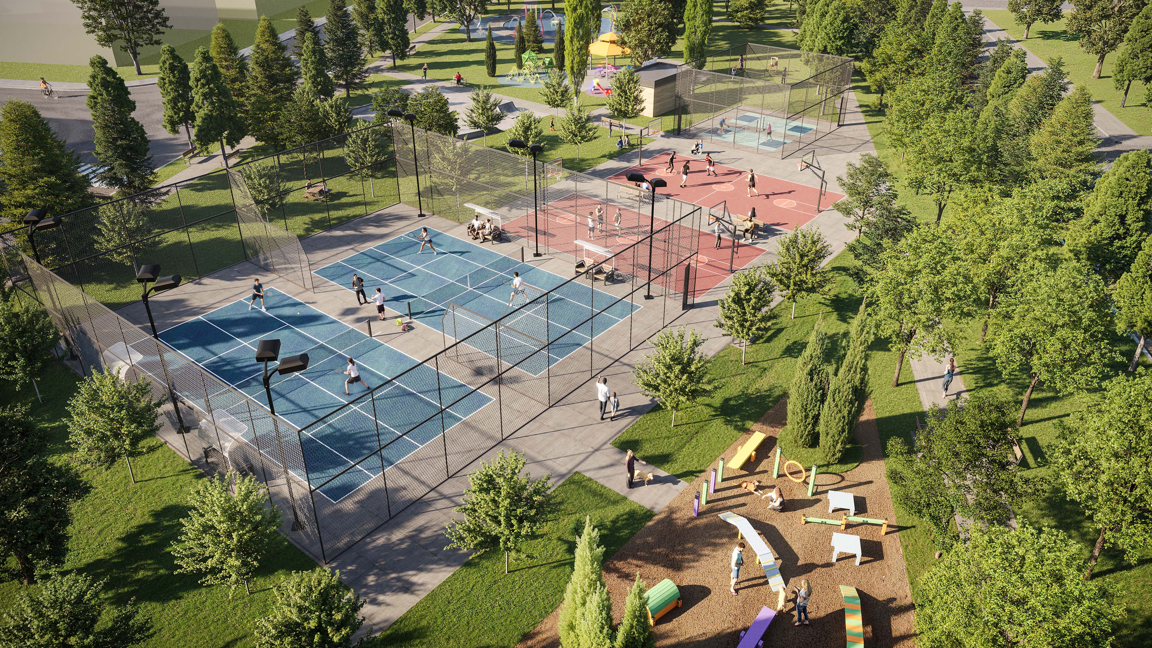 Tennis & Basketball Court